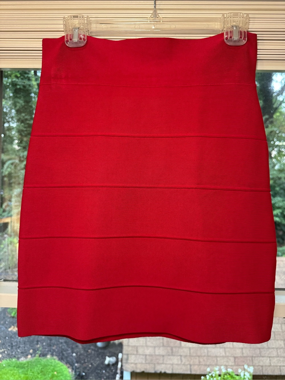 BCBGMaxAzria Red Bandage  Pencil Skirt